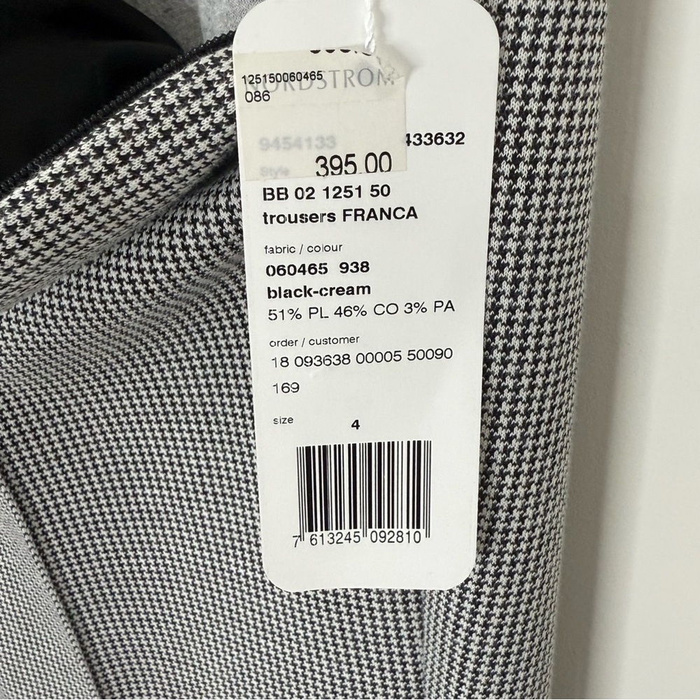 Akris Punto Houndstooth Franca Ankle Trouser Pants Size 4 NEW - Picture 13 of 15